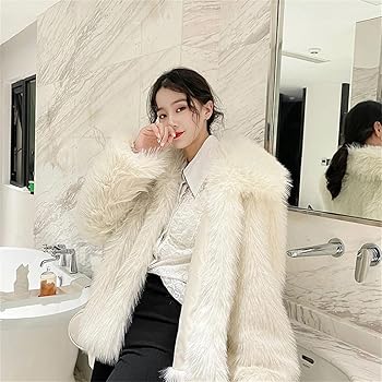Woman Winter Short Fur Coat Faux Lapel Over Coat Jackets at
